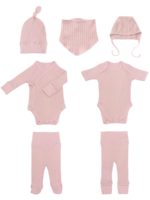 ToucanKids Комплект одежды в рубчик (7 предметов) светлая пудра