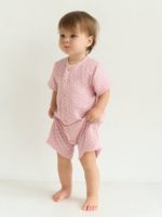 Toucan For Kids Песочник из муслина горошек на розовом