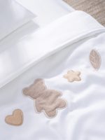 Perina Комплект постельных принадлежностей Teddy Sateen Collection белый 120х60 см — изображение 4
