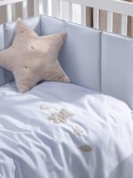 Perina Комплект постельных принадлежностей Teddy Sateen Collection голубой 120х60 см — изображение 3