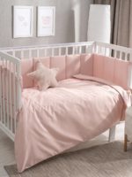 Perina Комплект постельных принадлежностей Teddy Sateen Collection розовый 120х60 см — изображение 3