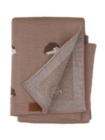 Loomknits Плед вязаный Forest Baby шоколад 100х100см — изображение 3