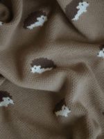 Loomknits Плед вязаный Forest Baby шоколад 100х100см — изображение 6