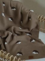Loomknits Плед вязаный Forest Baby шоколад 100х100см — изображение 5