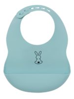 Nattou Силиконовый нагрудник Light Blue