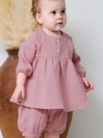 Сонный Гномик Комплект (кофта, шорты) Сакура розовый зефир — изображение 3