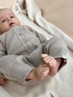 ToucanKids Комплект одежды (комбинезон, шапка, пинетки) бежевый — изображение 4
