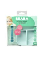Beaba Набор посуды: секционная тарелка, ложка Blue — изображение 8