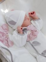 Наследник Выжанова Комплект Моне (комбинезон, шапка) экрю — изображение 3
