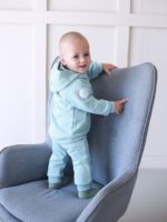 ToucanKids Костюм из футера (худи, джоггеры) пыльно-голубой — изображение 2