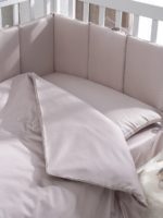 Perina Комплект постельных принадлежностей Teddy Sateen Collection серый 120х60 см — изображение 3