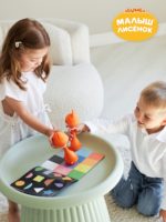 Abumba Набор карт с книжкой и наклейками для игры и обучения Цвета и формы — изображение 6