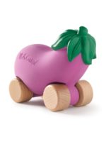 Oli&Carol Машинка-прорезыватель на деревянных колесах Emma the Eggplant — изображение 3