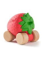 Oli&Carol Машинка-прорезыватель на деревянных колесах Sweetie the Strawberry — изображение 3