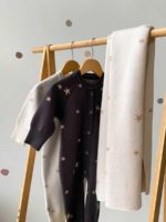ToucanKids Комбинезон вязаный Звёздочки экрю/бронза — изображение 9