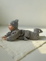 ToucanKids Костюм из флиса (кофта, брюки) серый — изображение 6