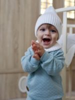 ToucanKids Костюм из капитония (свитшот, джоггеры) пыльно-голубой — изображение 3