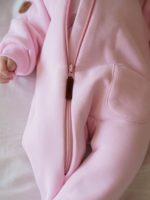 ToucanKids Комбинезон из футера с закрытыми ножками ярко-розовый — изображение 3
