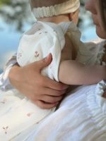Perina Комплект муслиновых пеленок лето розовый/мокко 130х110см — изображение 3