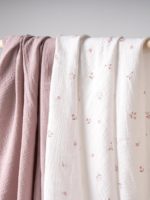 Perina Комплект муслиновых пеленок лето розовый/мокко 130х110см — изображение 8