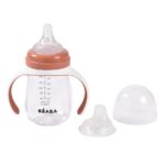 Beaba Поильник-бутылочка 2в1 Learning Cup Terracotta 210мл
