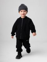 Bodo Костюм из футера с начесом (кофта на молнии, брюки) черный — изображение 4