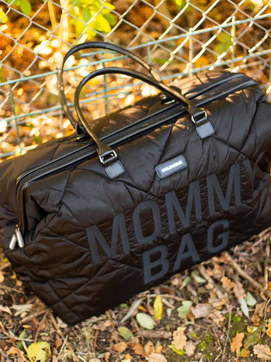 Childhome Сумка для мамы Mommy Bag Puffered Black — изображение 11