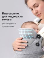 Happy Baby Эргорюкзак BabyWay Grey — изображение 7