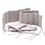 Perina Бортик для кроватки Sateen Collection жемчужно-серый 385см
