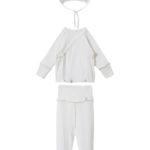 ToucanKids Комплект из ажура (распашонка, ползунки, чепчик) белый