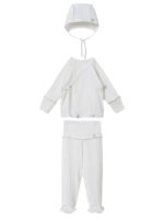 ToucanKids Комплект из ажура (распашонка, ползунки, чепчик) белый