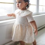 ToucanKids Комплект из муслина (платье и блумеры) цветной горошек