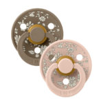 BIBS Набор из 2-х пустышек Liberty Colour Capel/Blush 6-18 месяцев