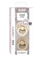 BIBS Набор из 2-х пустышек Liberty Colour Strawberries/Ivory Mix 0-6 месяцев — изображение 3