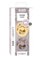 BIBS Набор из 2-х пустышек Liberty Colour Strawberries/Pale Butter Mix 0-6 месяцев — изображение 3