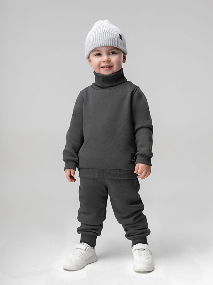 Bodo Костюм (кофта, брюки) графит (20) Bodo Костюм из футера с начесом (кофта, брюки) графит — изображение 1