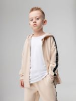 Bodo Костюм из футера (кофта с капюшоном, джоггеры) песочный — изображение 3