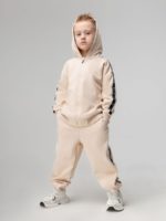 Bodo Костюм из футера (кофта с капюшоном, джоггеры) песочный