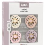 BIBS Набор из 4-х пустышек Boheme Latex Ivory/Blush/Blossom/Dusky Lilac 6-18 месяцев
