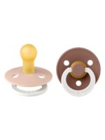 BIBS Набор из 2-х пустышек Colour Glow Blush/Woodchuck 0-6 месяцев — изображение 2