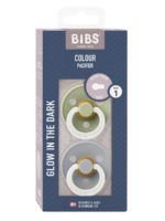 BIBS Набор из 2-х пустышек Colour Glow Latex Sage/Cloud 0-6 месяцев — изображение 3