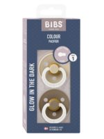BIBS Набор из 2-х пустышек Colour Glow Latex Vanilla/Dark Oak 0-6 месяцев — изображение 3
