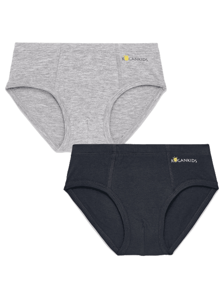 Kogankids_Комплект_трусов_для_мальчика_серый_меланжсерый_001 Kogankids Комплект трусов для мальчика серый меланж/серый — изображение 1