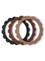 Mushie Прорезыватель Flower Bracelet Dove Black/Caramel/Natural — изображение 3