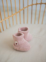 Loomknits Пинетки вязаные пудровые — изображение 4