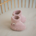 Loomknits Пинетки вязаные пудровые