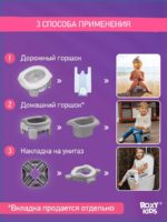 Roxy Kids Дорожный горшок 2в1 HandyPotty серый — изображение 4