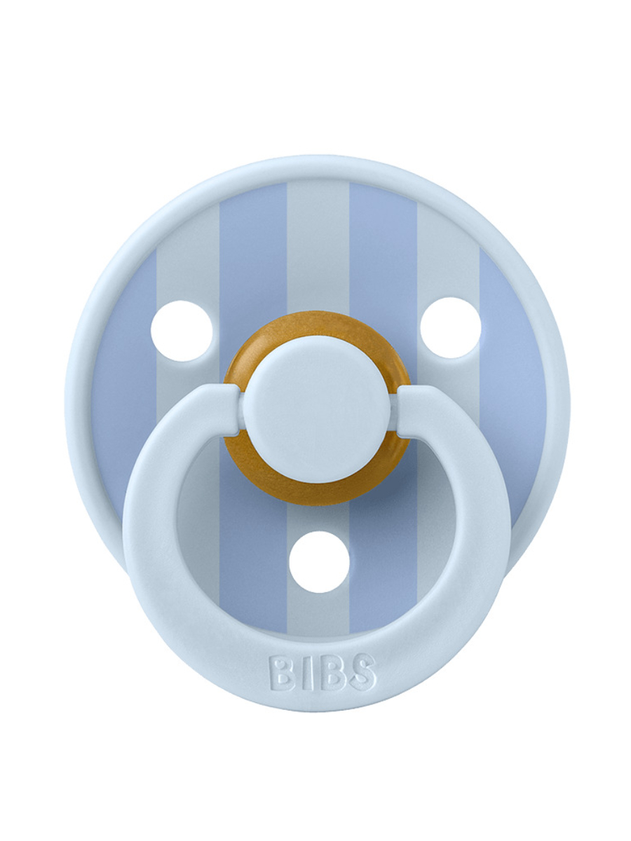 STUDIO Colour Block - Baby Blue Dusty Blue BIBS Пустышка Studio Colour Block Latex Baby Blue/Dusty Blue 6-18 месяцев — изображение 1