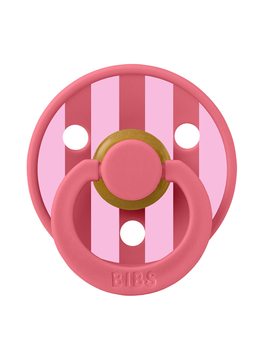 STUDIO Colour Block - Coral Baby Pink BIBS Пустышка Studio Colour Block Latex Coral/Baby Pink 0-6 месяцев — изображение 1