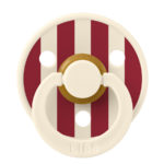 BIBS Пустышка Studio Colour Block Latex Ivory/Ruby 6-18 месяцев